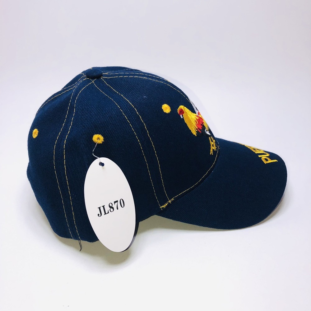 Embroidered Blue Puerto Rico Hat Cap Colorful Fighting Rooster logo Adjustable - Picture 4 of 6